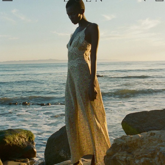 Shop Doen silk Venus dress - Picture 4 of 11